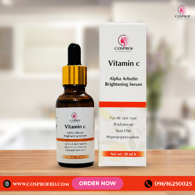 Picture of Cosprof vitamin c alpha arbutin brightening serum 30 ml for Dry & Normal skin