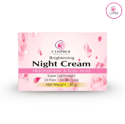 Picture of Cosprof Brightening Night Cream 30 gm for all skin type With Niacinamide and kojic acid
