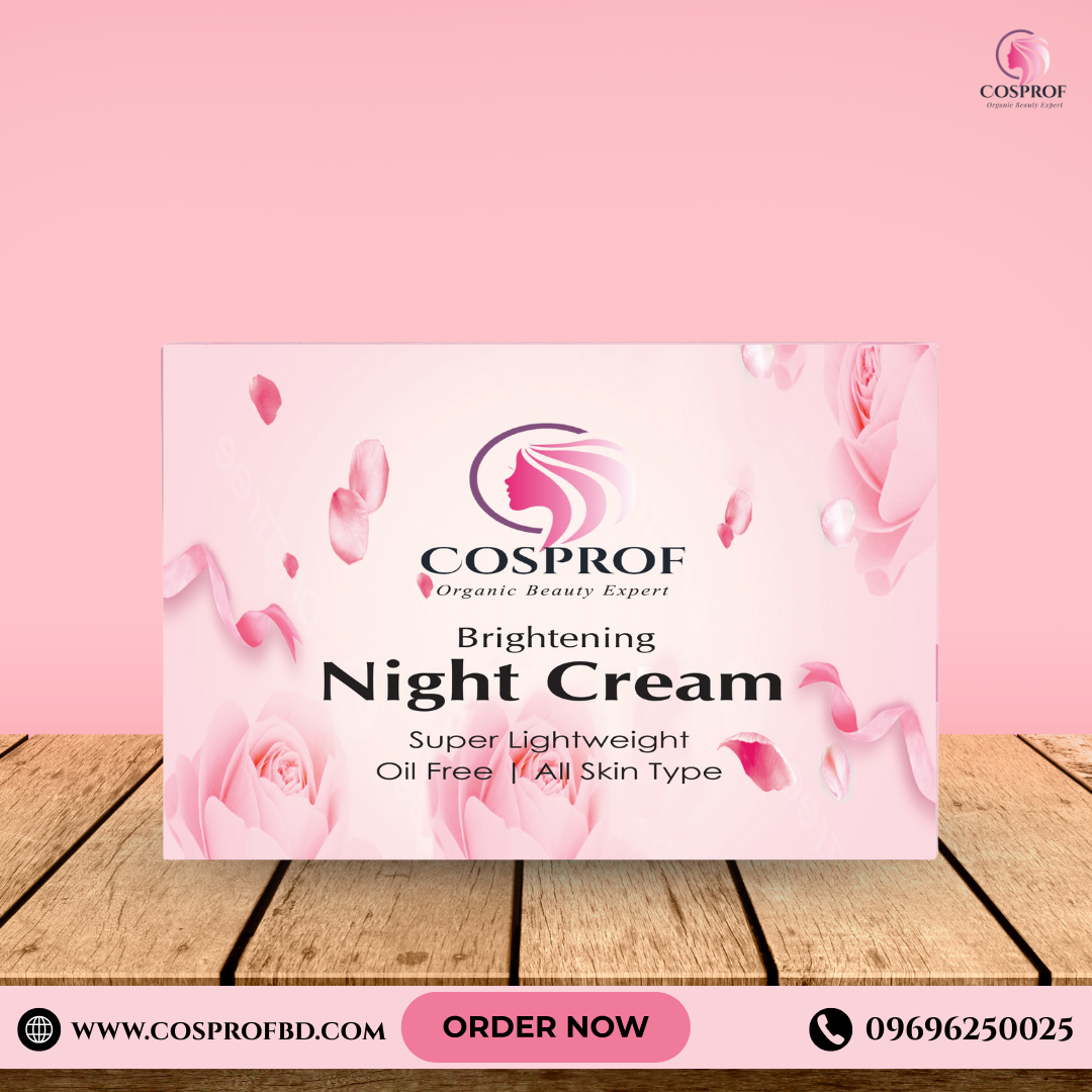 Picture of Cosprof Brightening Night Cream 30 gm for all skin type With Niacinamide and kojic acid