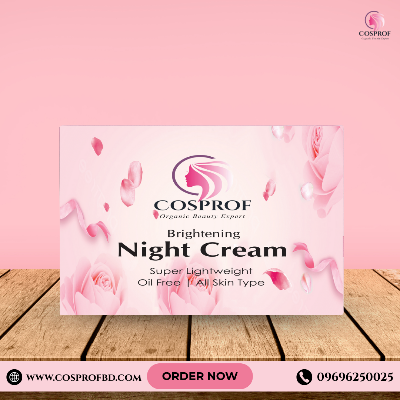 Picture of Cosprof Brightening Night Cream 30 gm for all skin type With Niacinamide and kojic acid
