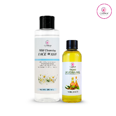 Picture of Double Cleansing Combo Face Wash 200 ml & Jojoba oil 100 ml