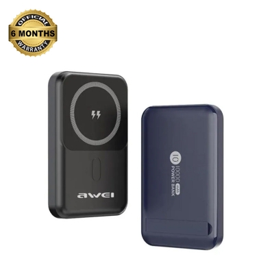 Picture of Awei P139K 10000mAh 15W Magnetic Wireless Power Bank - Black