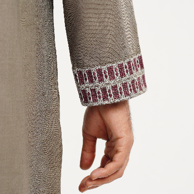 Picture of Olive Brown Cotton Flow Panjabi(Olive Brown)