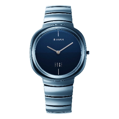 Picture of Titan Edge Squircle Blue Dial Ceramic Strap Watch for Men