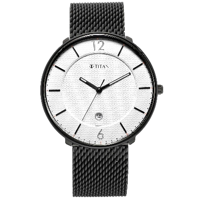 Picture of Workwear Watch with White Dial & Stainless Steel Strap