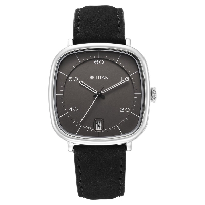 Picture of Titan Neo Curve Quartz Analog Anthracite Dial Black Leather Strap Watch for Men