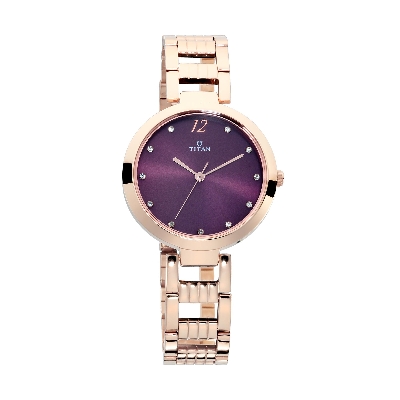 Picture of Titan Sparkle Purple Dial Analog Watch for Women