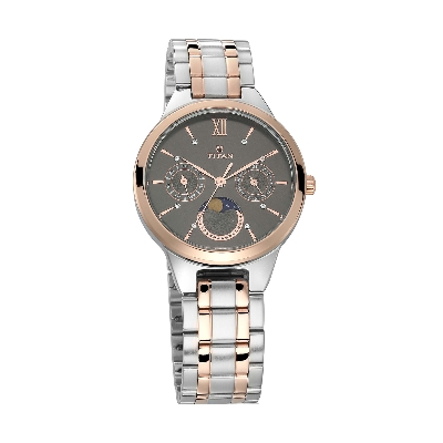 Picture of Titan Neo Black Dial Analog Moon Phase Watch for Women