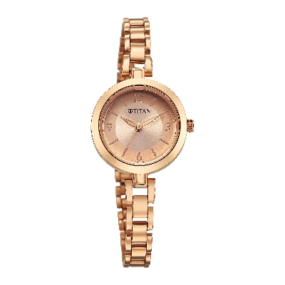 Picture of Titan Karishma Gold Dial Stainless Steel Strap Analog Watch for Women