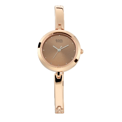 Picture of Raga Viva Rose Gold Dial Metal Strap Watch