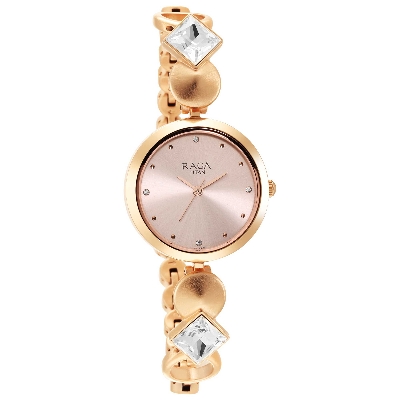 Picture of Love All Watch with Pink Dial & Brass Strap