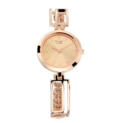 Picture of Raga Viva Rose Gold Dial Metal Strap Watch