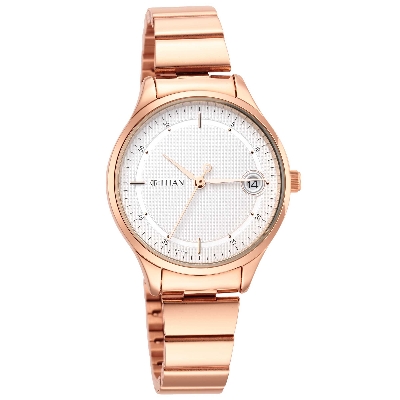 Picture of Workwear Silver Dial Rose Gold Stainless Steel Strap Watch