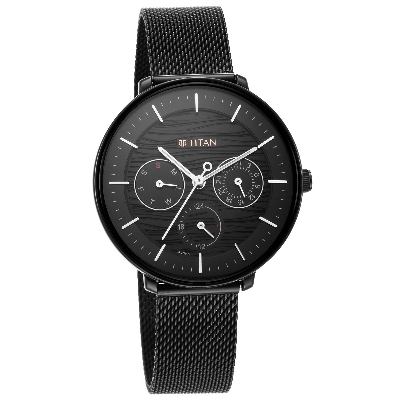 Picture of Workwear Black Dial Black Stainless Steel Strap Watch