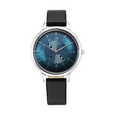 Picture of Titan Workwear Quartz Analog Blue Dial Brown Leather Strap Watch For Women