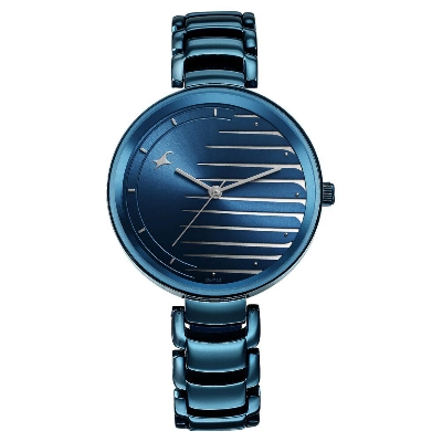 Picture of Fastrack Style Up Quartz Analog Blue Dial Metal Strap Watch for Girls