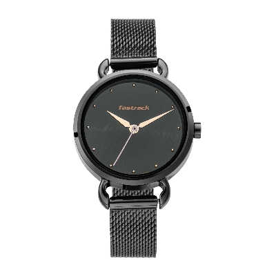 Picture of Fastrack Animal Print Watch with Black Dial