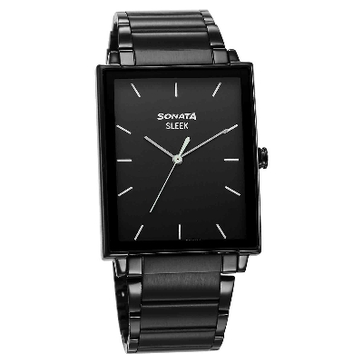 Picture of Sleek Black Dial Analog Watch for Men