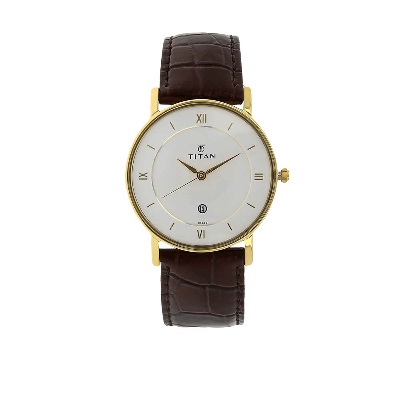 Picture of White Dial Leather Strap Watch
