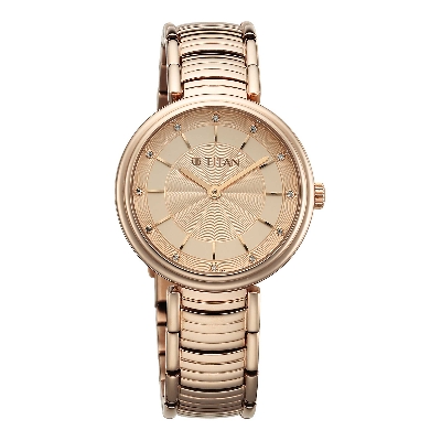 Picture of Titan Aura Quartz Analog Rose Gold Dial Rose Gold