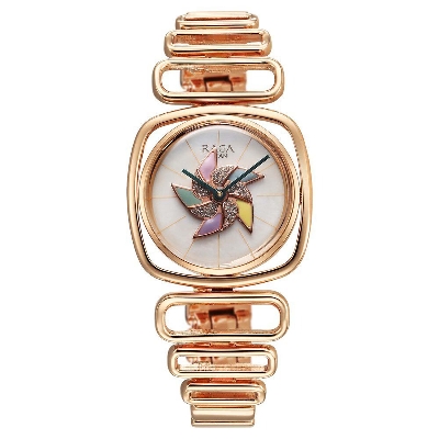 Picture of Titan Raga Memoirs Quartz Analog Mother of Pearl Dial With Rose Gold Color Metal Strap Watch For Women