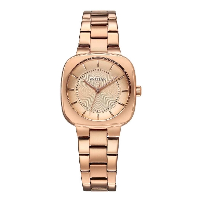 Picture of Titan Horizon Quartz Analog Rose Gold Dial Stainless Steel Strap Watch For Women