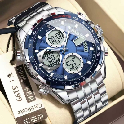 Picture of Poedagor E108 Watch For Men-Silver Blue