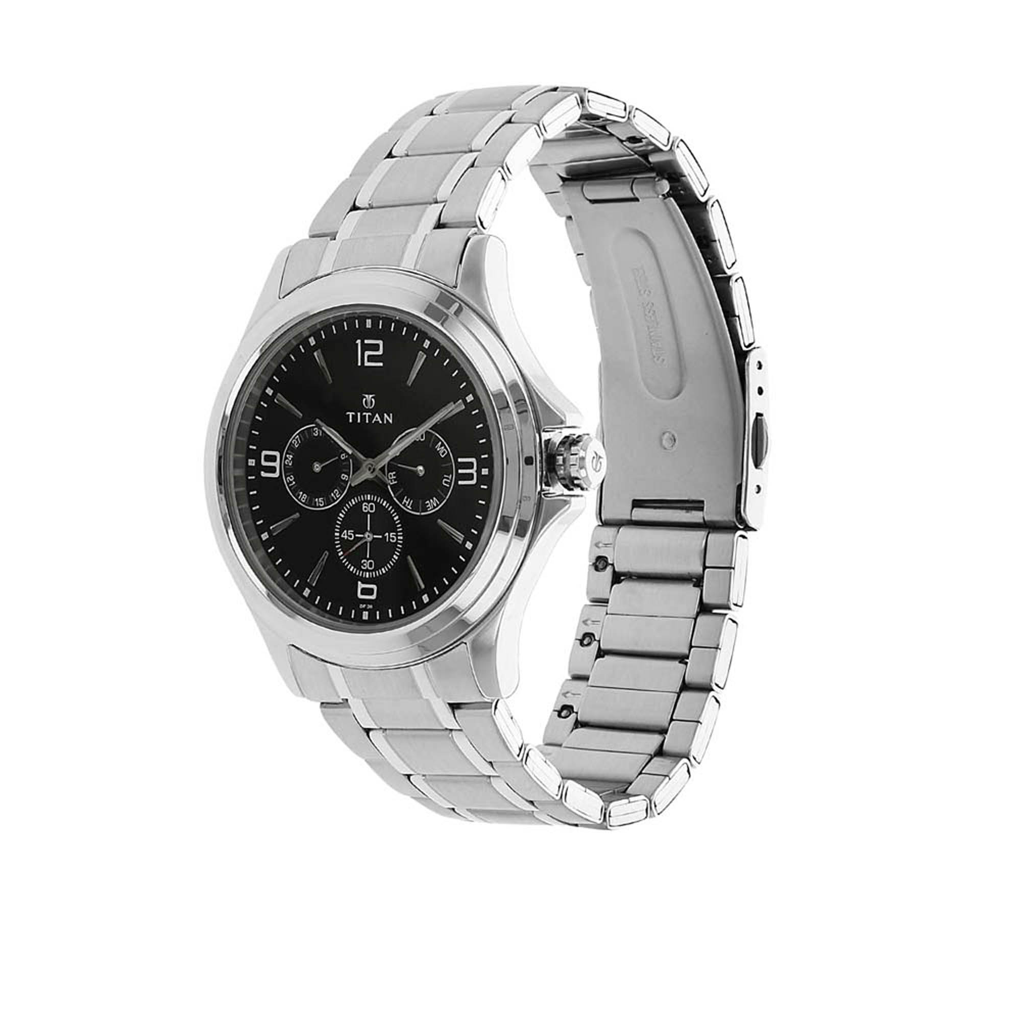 Picture of Black Dial Metal Strap Watch