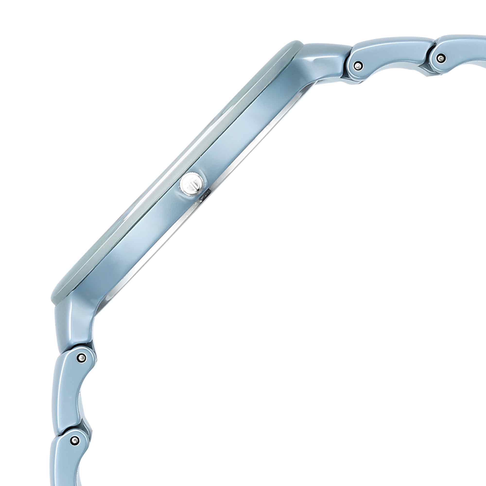 Picture of Titan Squircle Camo Quartz Analog Blue Dial Ceramic Strap Watch For Unisex