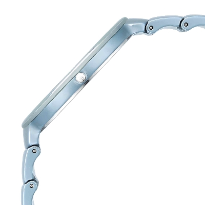 Picture of Titan Squircle Camo Quartz Analog Blue Dial Ceramic Strap Watch For Unisex