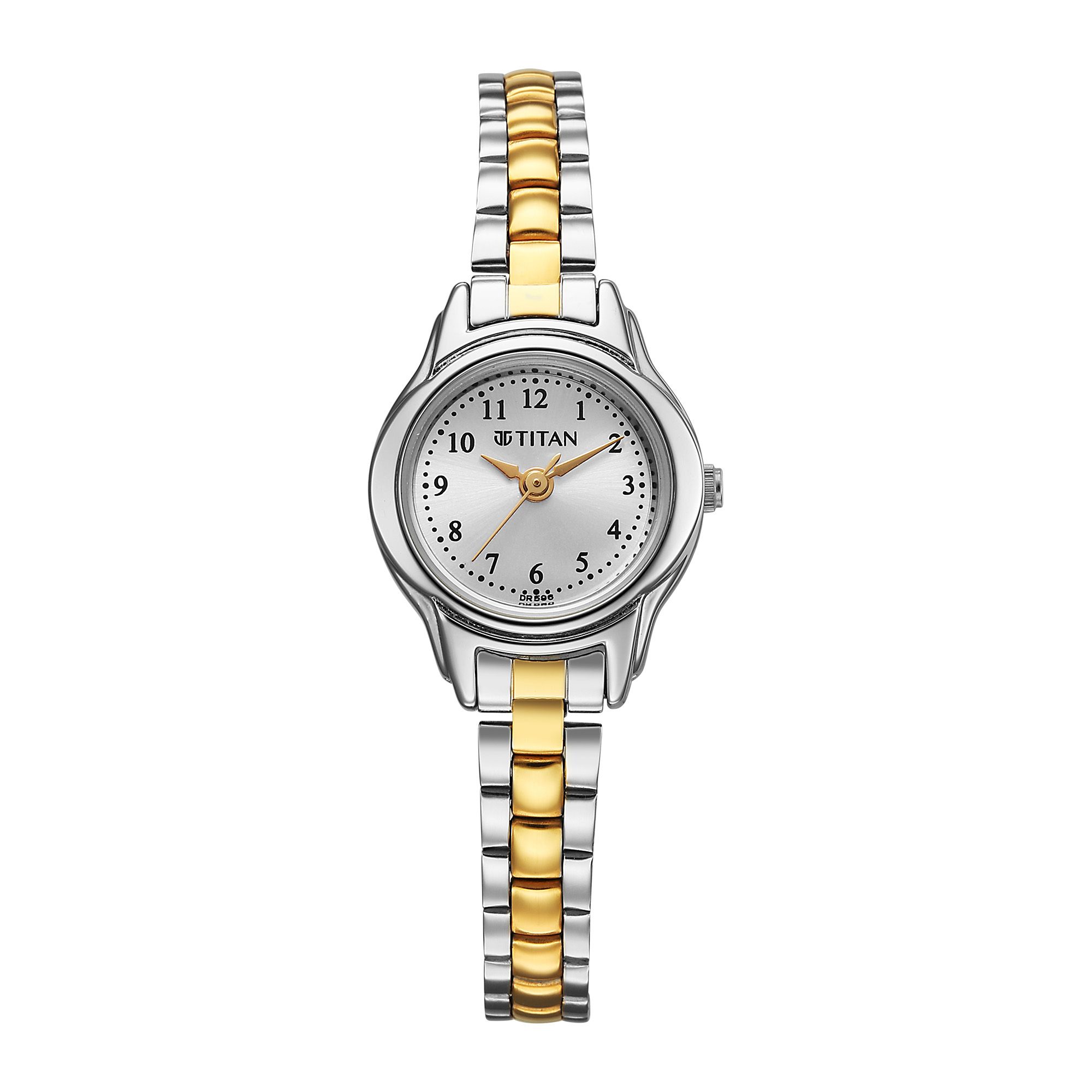 Picture of Titan Karishma Silver Dial Dual Tone Stainless Steel Analog Watch
