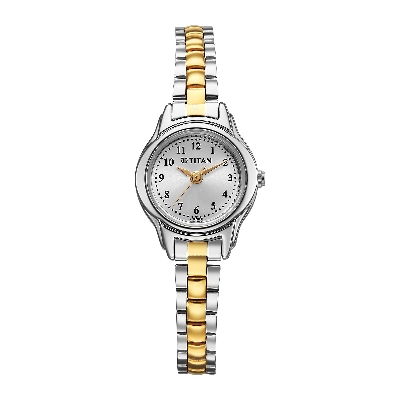 Picture of Titan Karishma Silver Dial Dual Tone Stainless Steel Analog Watch