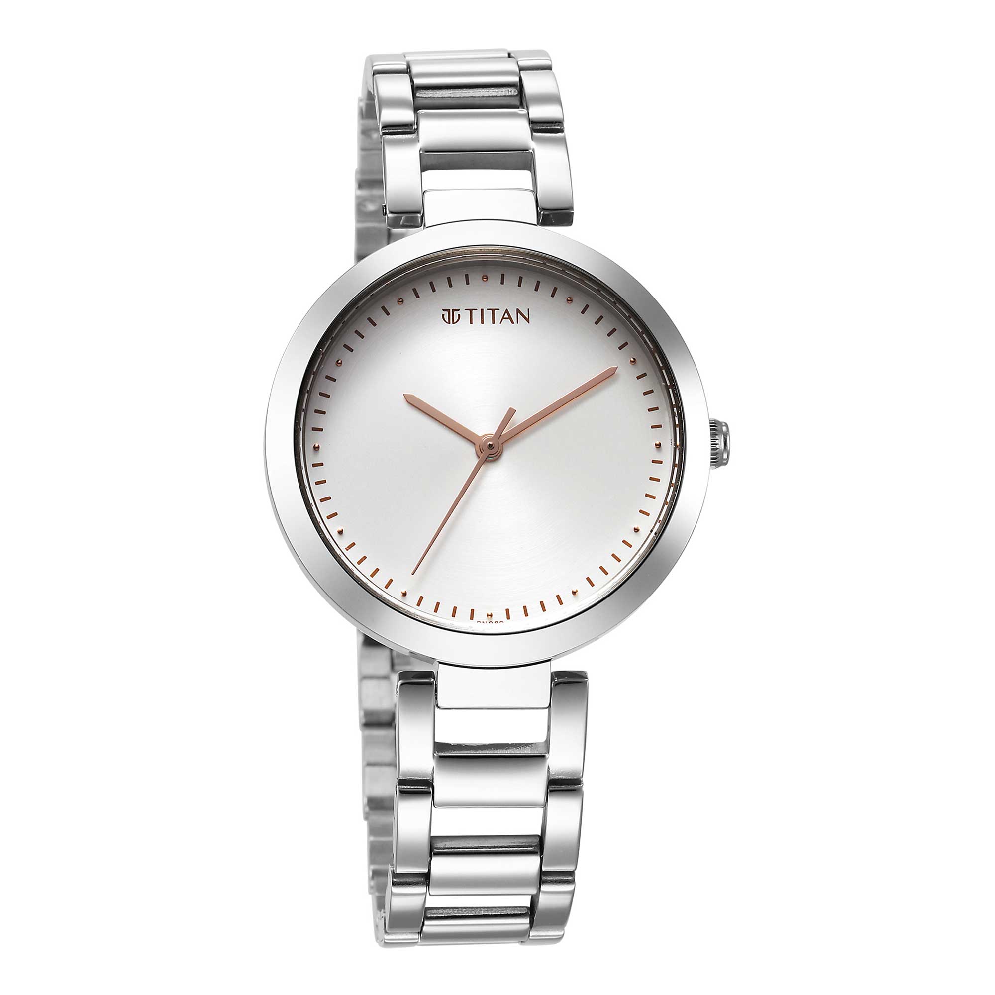 Picture of Titan Workwear Quartz Analog Silver Dial Silver Stainless Steel Strap Watch for Women