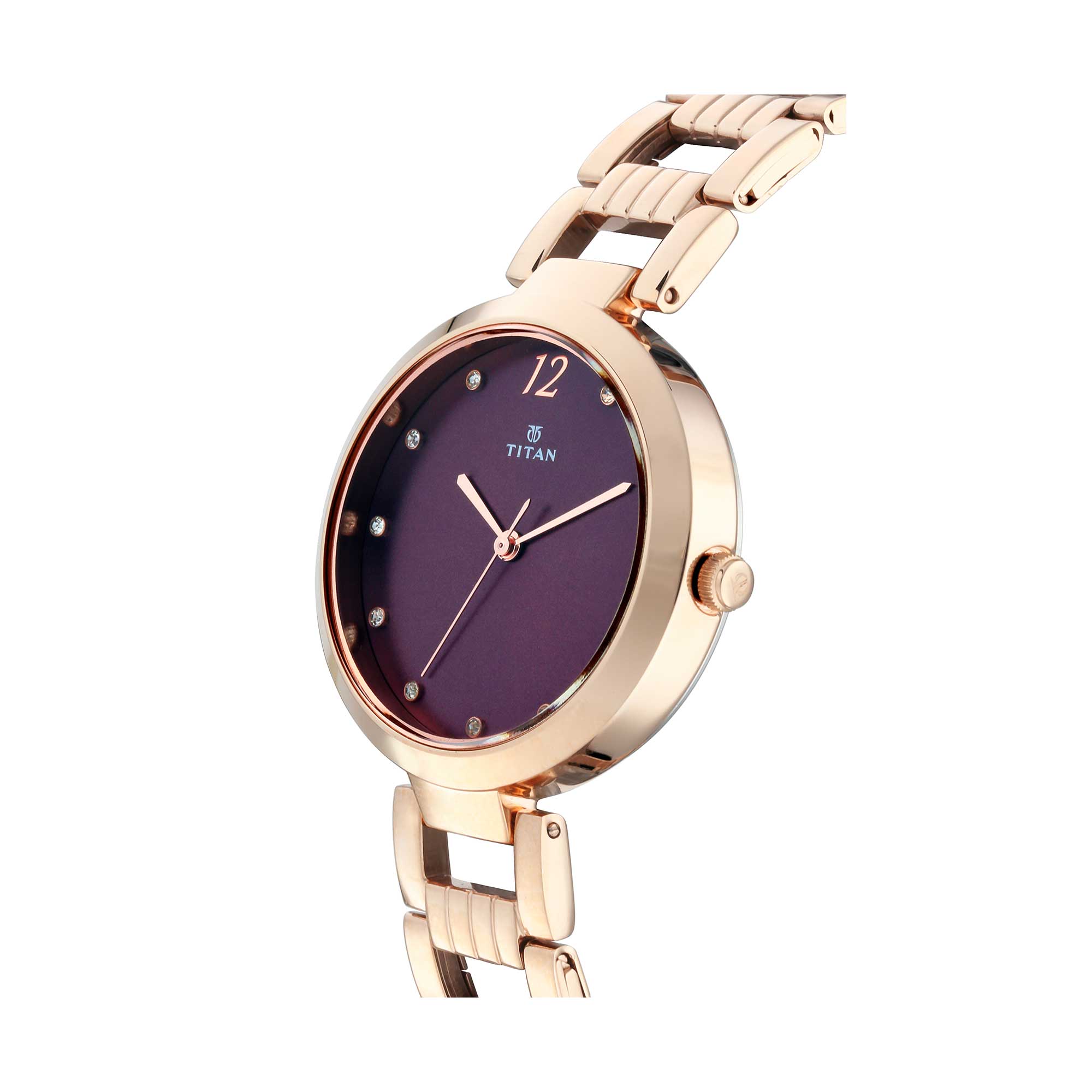 Picture of Titan Sparkle Purple Dial Analog Watch for Women