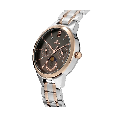Picture of Titan Neo Black Dial Analog Moon Phase Watch for Women