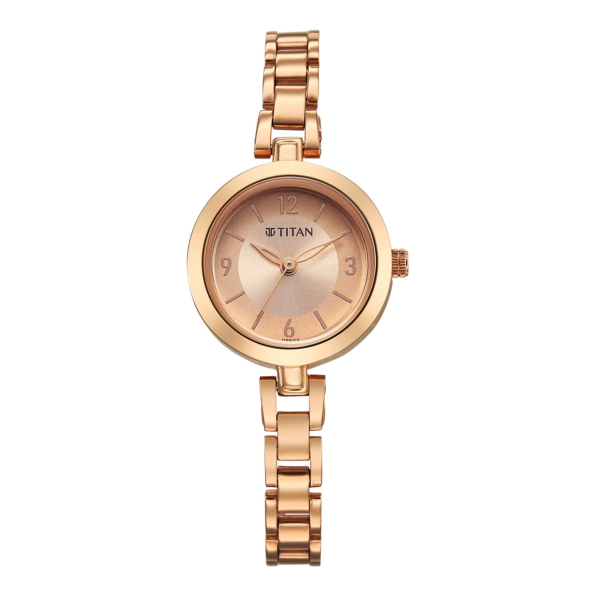 Picture of Titan Karishma Gold Dial Stainless Steel Strap Analog Watch for Women