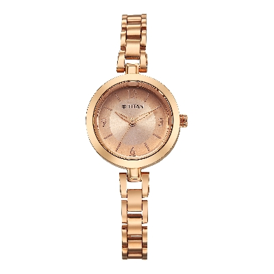 Picture of Titan Karishma Gold Dial Stainless Steel Strap Analog Watch for Women