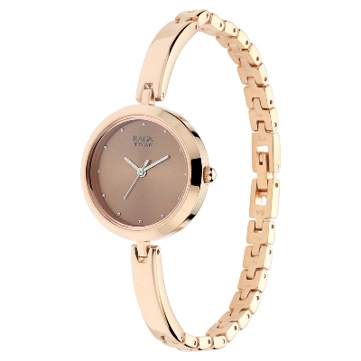 Picture of Raga Viva Rose Gold Dial Metal Strap Watch