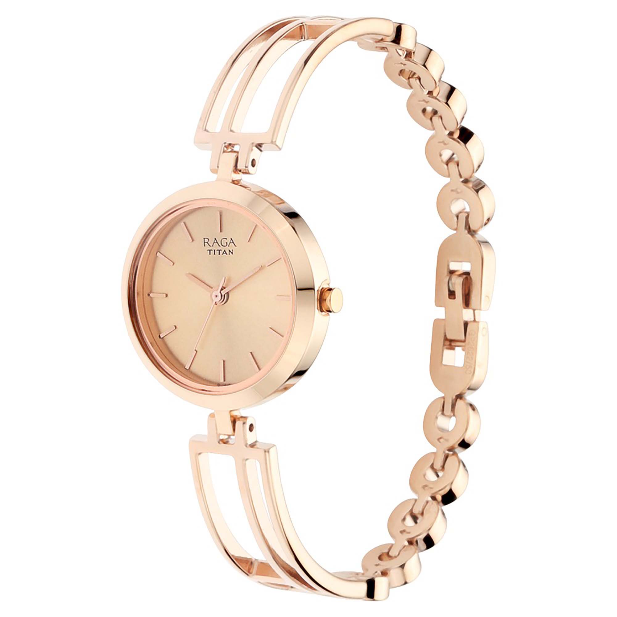 Picture of Raga Viva Rose Gold Dial Metal Strap Watch
