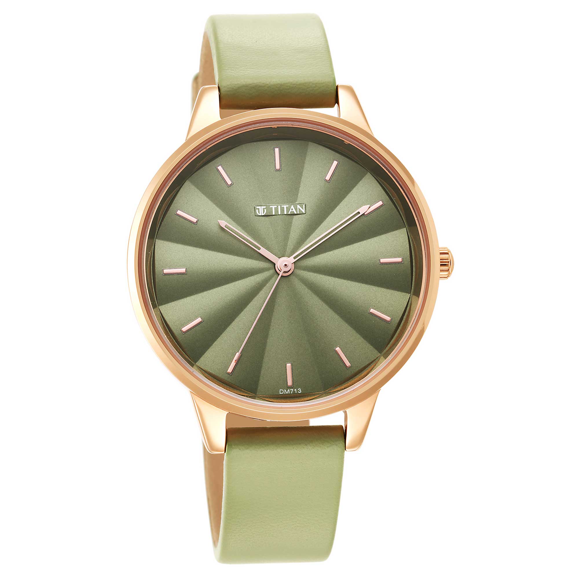 Picture of Neo Green Dial Leather Strap Watch for Women