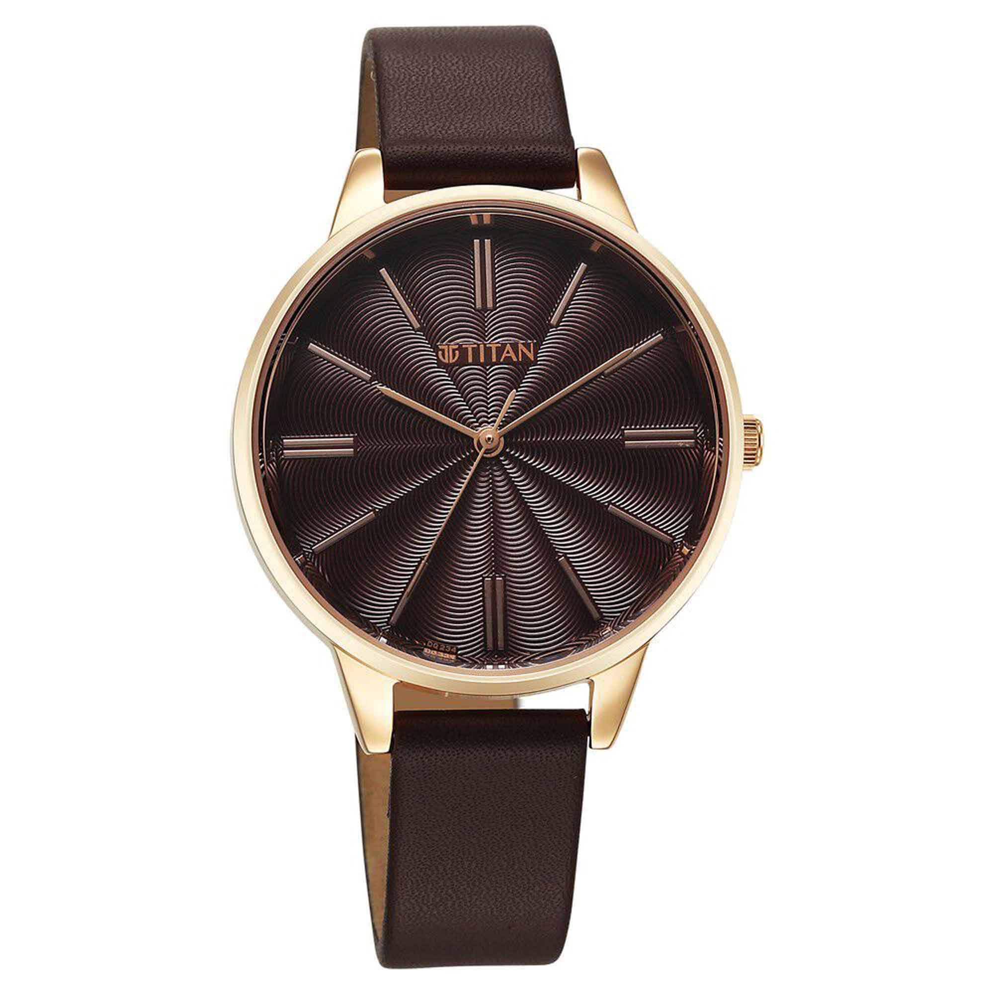 Picture of Titan Neo Quartz Analog Maroon Dial Leather Strap Watch For Women