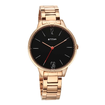 Picture of Titan Quartz Analog Black Dial Watch for Women