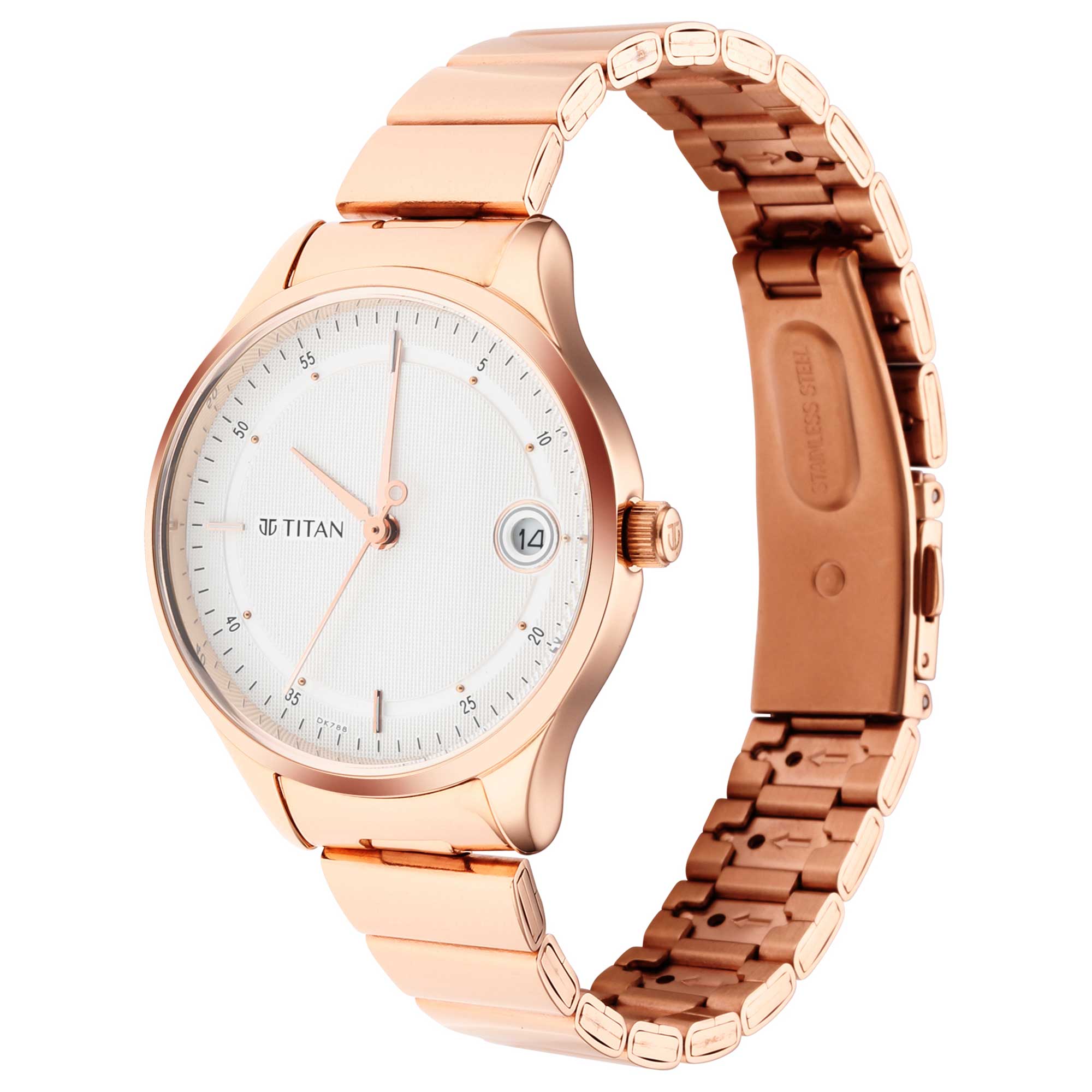 Picture of Workwear Silver Dial Rose Gold Stainless Steel Strap Watch