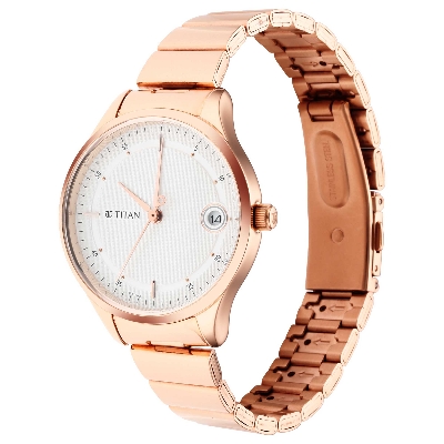 Picture of Workwear Silver Dial Rose Gold Stainless Steel Strap Watch