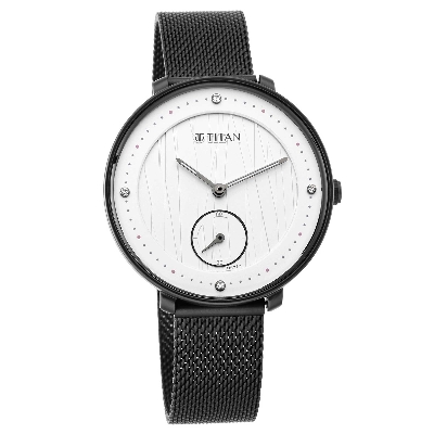 Picture of Workwear Watch with Black Dial & Stainless Steel Strap