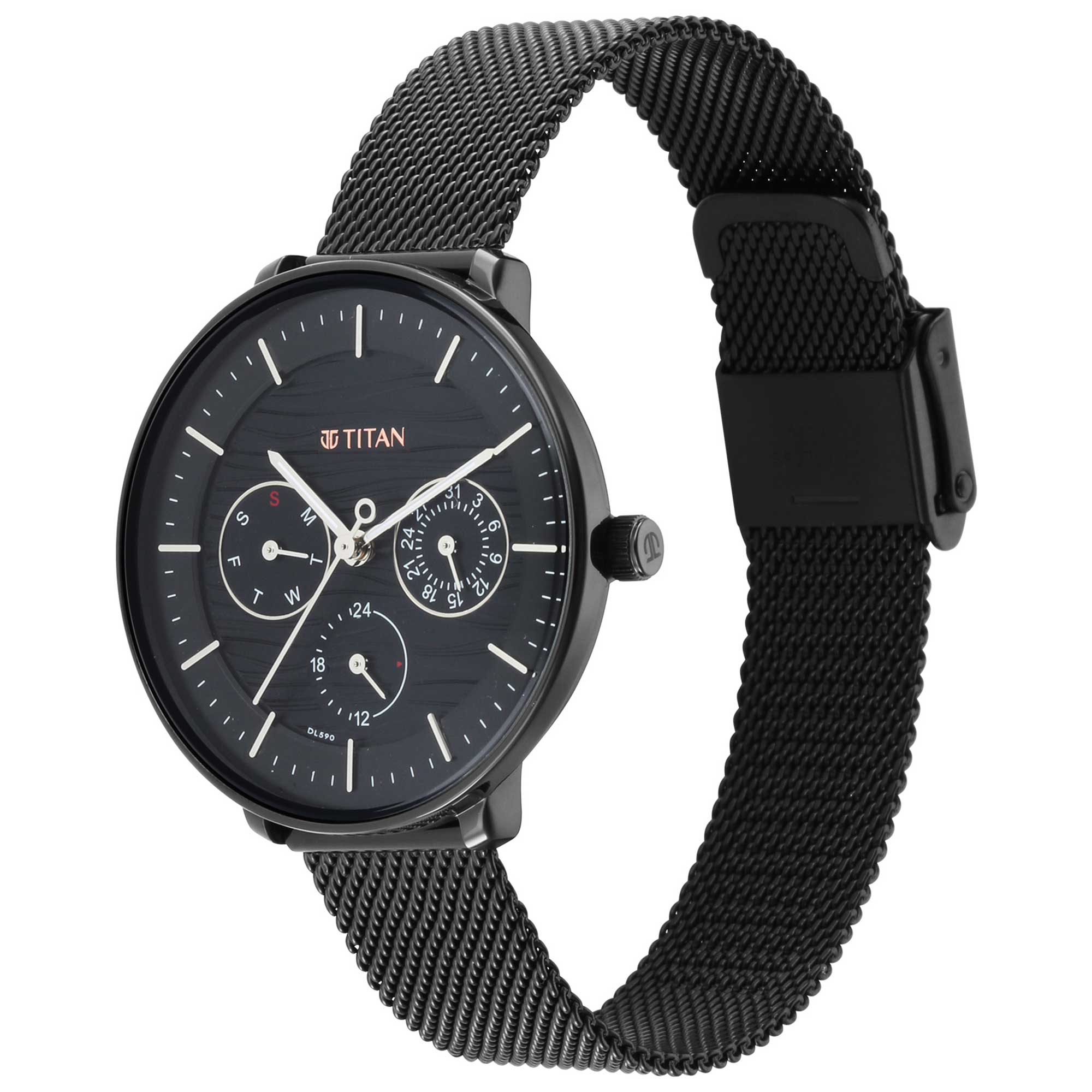Picture of Workwear Black Dial Black Stainless Steel Strap Watch