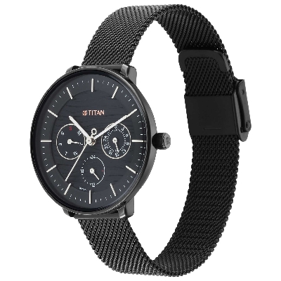 Picture of Workwear Black Dial Black Stainless Steel Strap Watch