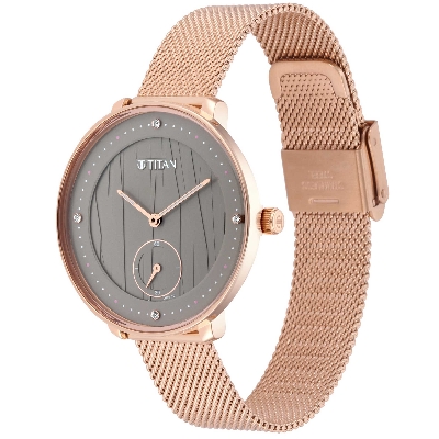 Picture of Workwear Watch with Black Dial & Stainless Steel Strap