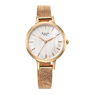 Picture of Titan Raga Power Pearls Quartz Analog Mother Of Pearl Dial Metal Strap Watch for Women