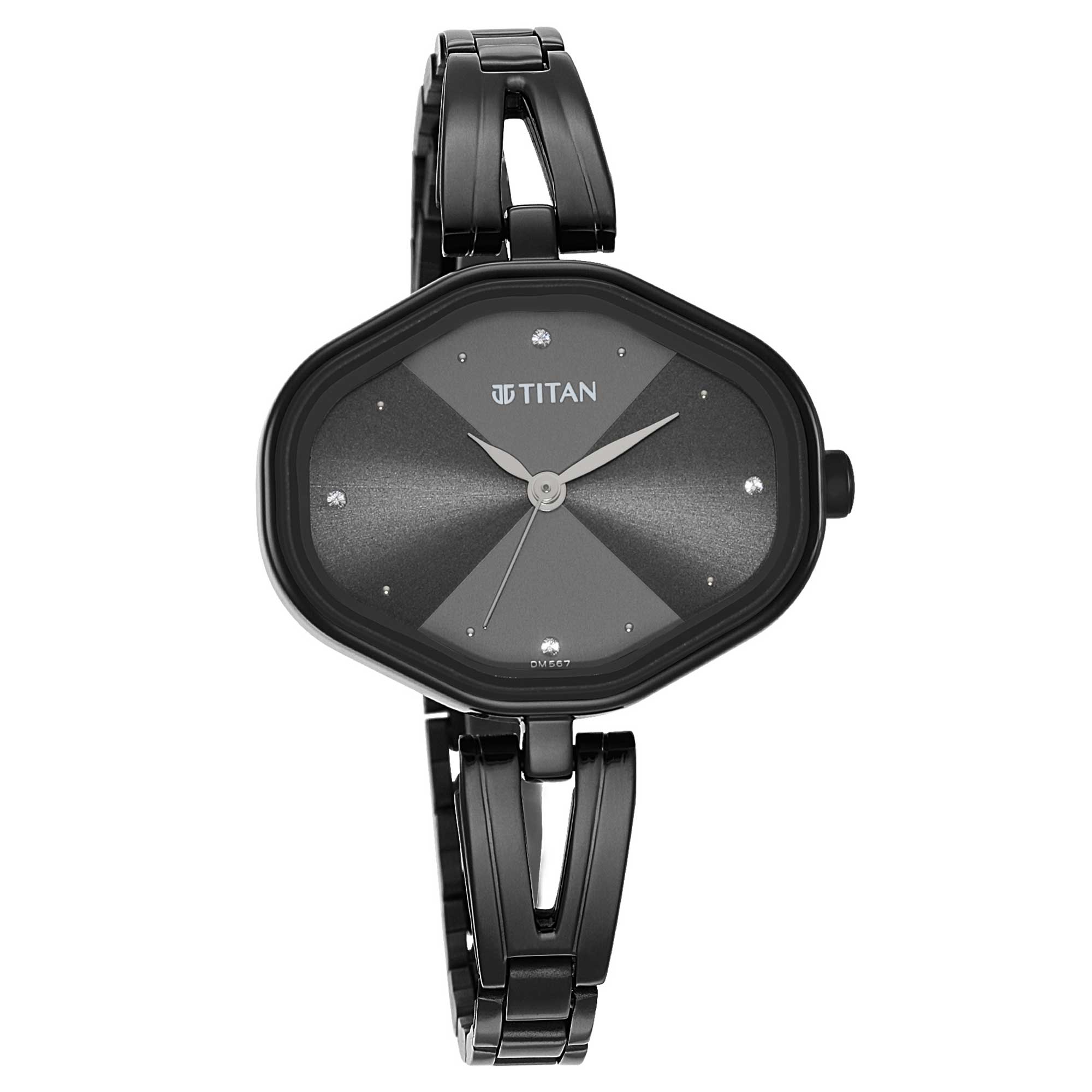 Picture of Ladies Karishma Black Dial Metal Strap Watch